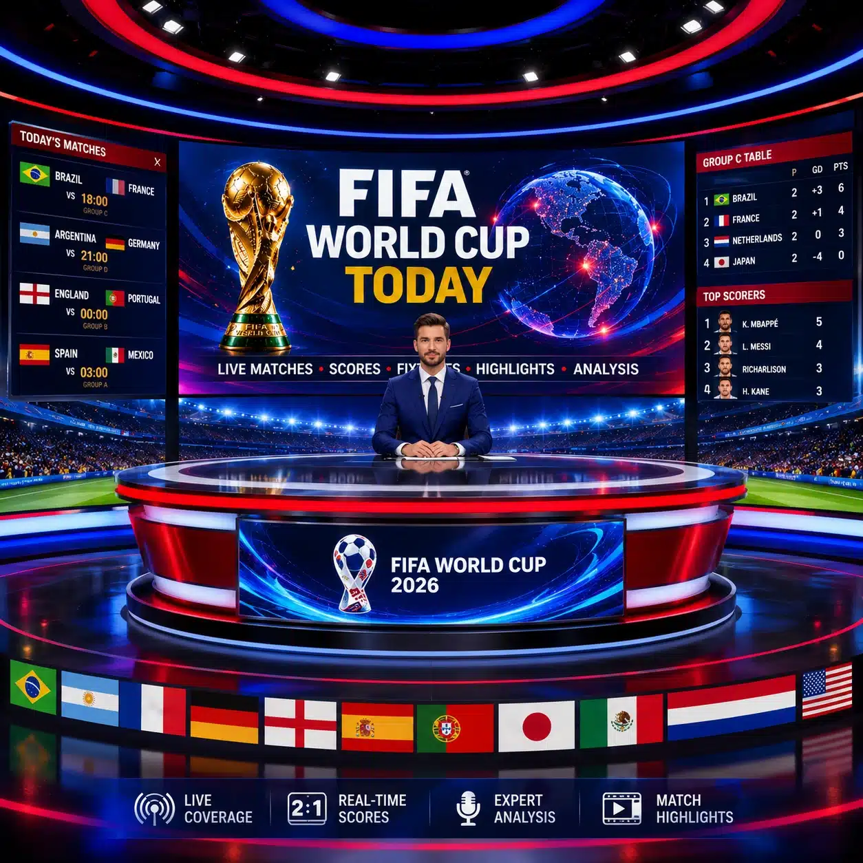 FIFA World Cup Today Latest Scores, Schedule & Updates