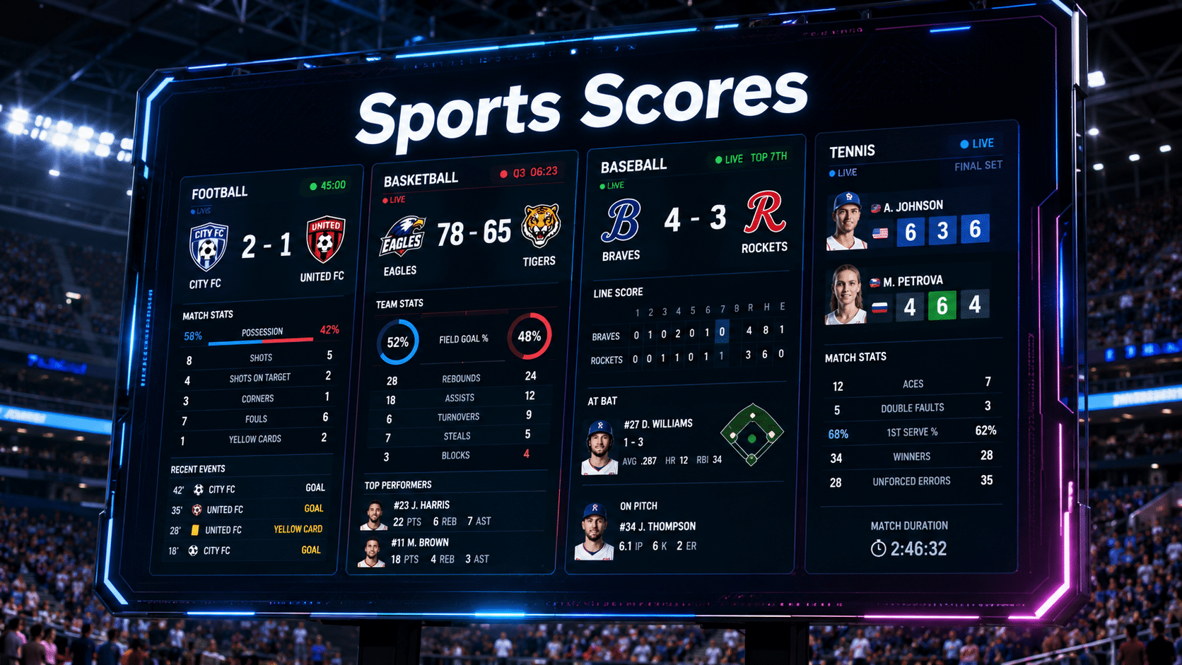 Sports Scores: Live Results, Match Updates & Today’s Game Highlights